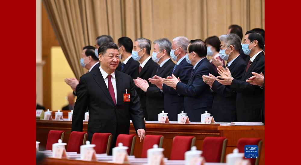 3月5日，第十四屆全國人民代表大會第一次會議在北京人民大會堂開幕。習(xí)近平步入會場。