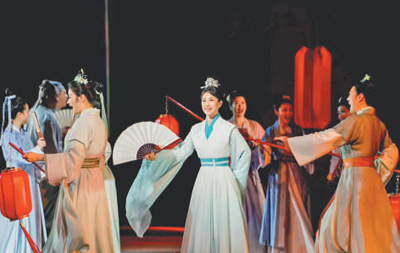 圖為歌劇《李清照》劇照。  　　浙江演藝集團(tuán)供圖