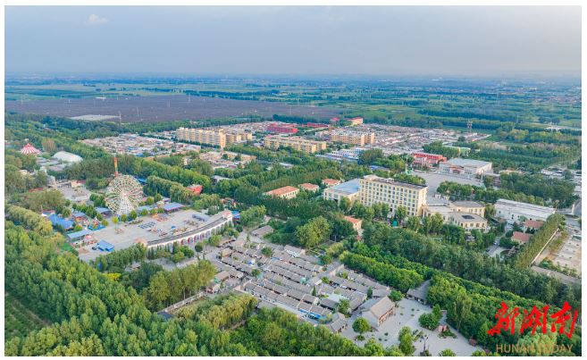 風(fēng)景秀美的山西省汾陽市賈家莊村。