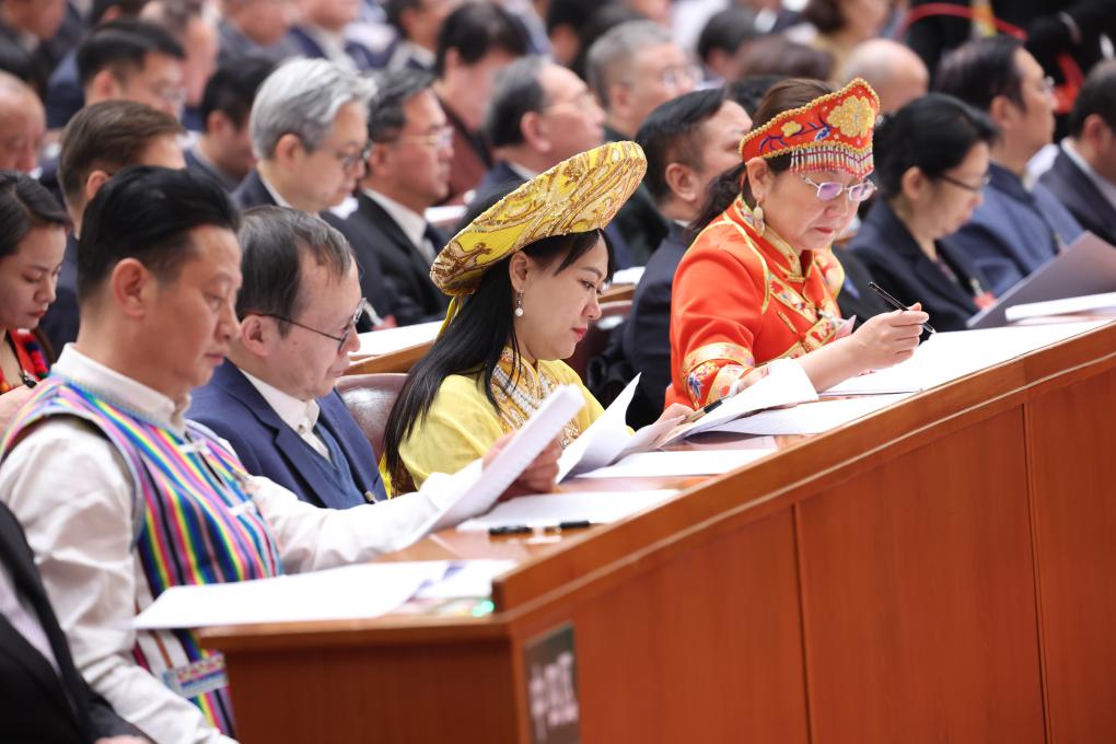 3月4日，中國人民政治協(xié)商會議第十四屆全國委員會第二次會議在北京人民大會堂開幕。新華社記者 龐興雷 攝