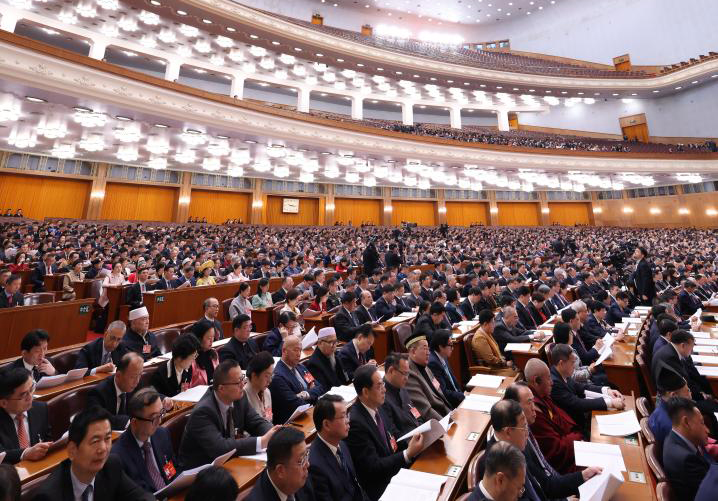 3月7日，全國政協(xié)十四屆二次會議在北京人民大會堂舉行第二次全體會議。