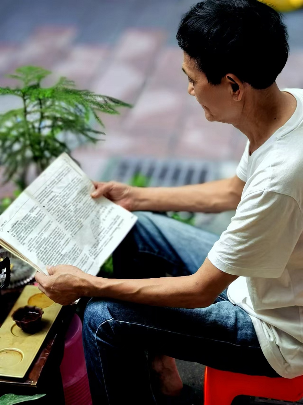 自從注冊(cè)作家網(wǎng)，在文友們的影響下，也開(kāi)始為自己充電了。早上五點(diǎn)半起床，邊喝茶邊看書(shū)，最少堅(jiān)持一個(gè)半小時(shí)，已經(jīng)成為鐵打不動(dòng)的規(guī)律