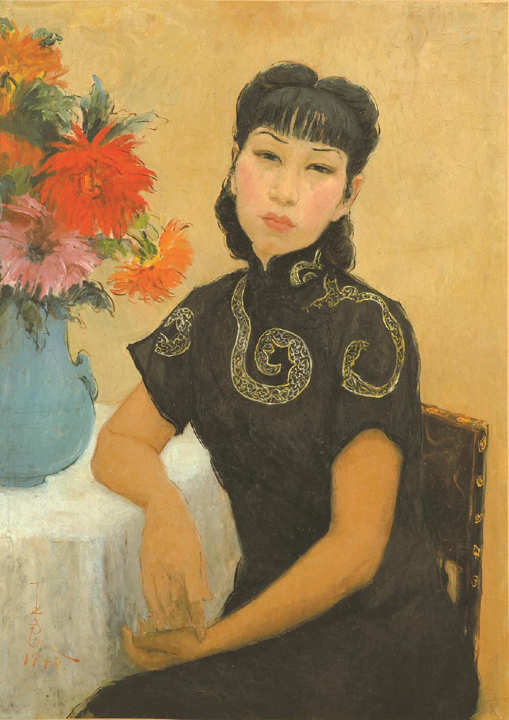 潘玉良《自畫(huà)像》，1939年，油畫(huà)